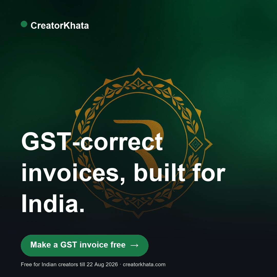 GST-correct invoices, built for India.