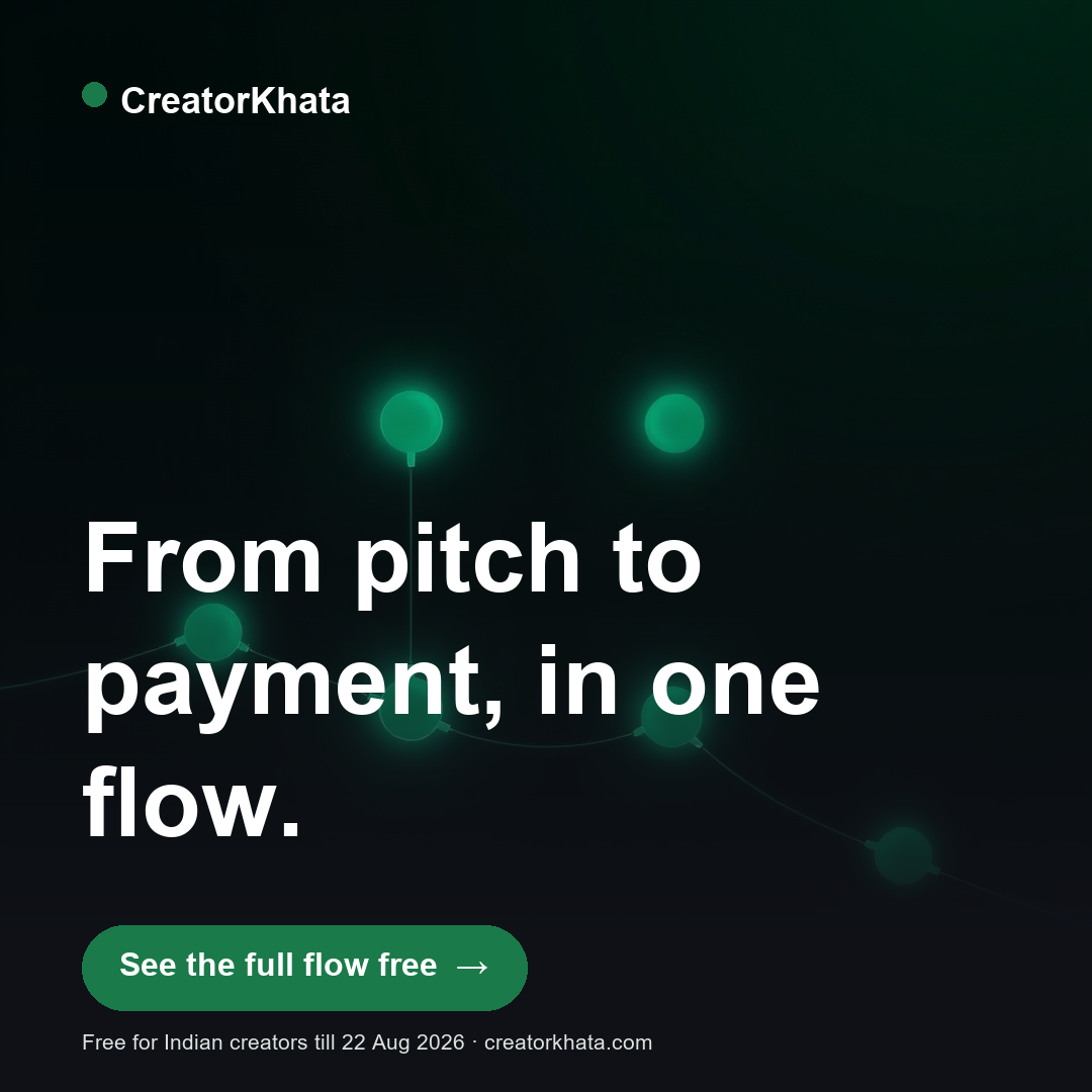 From pitch to payment, in one flow.